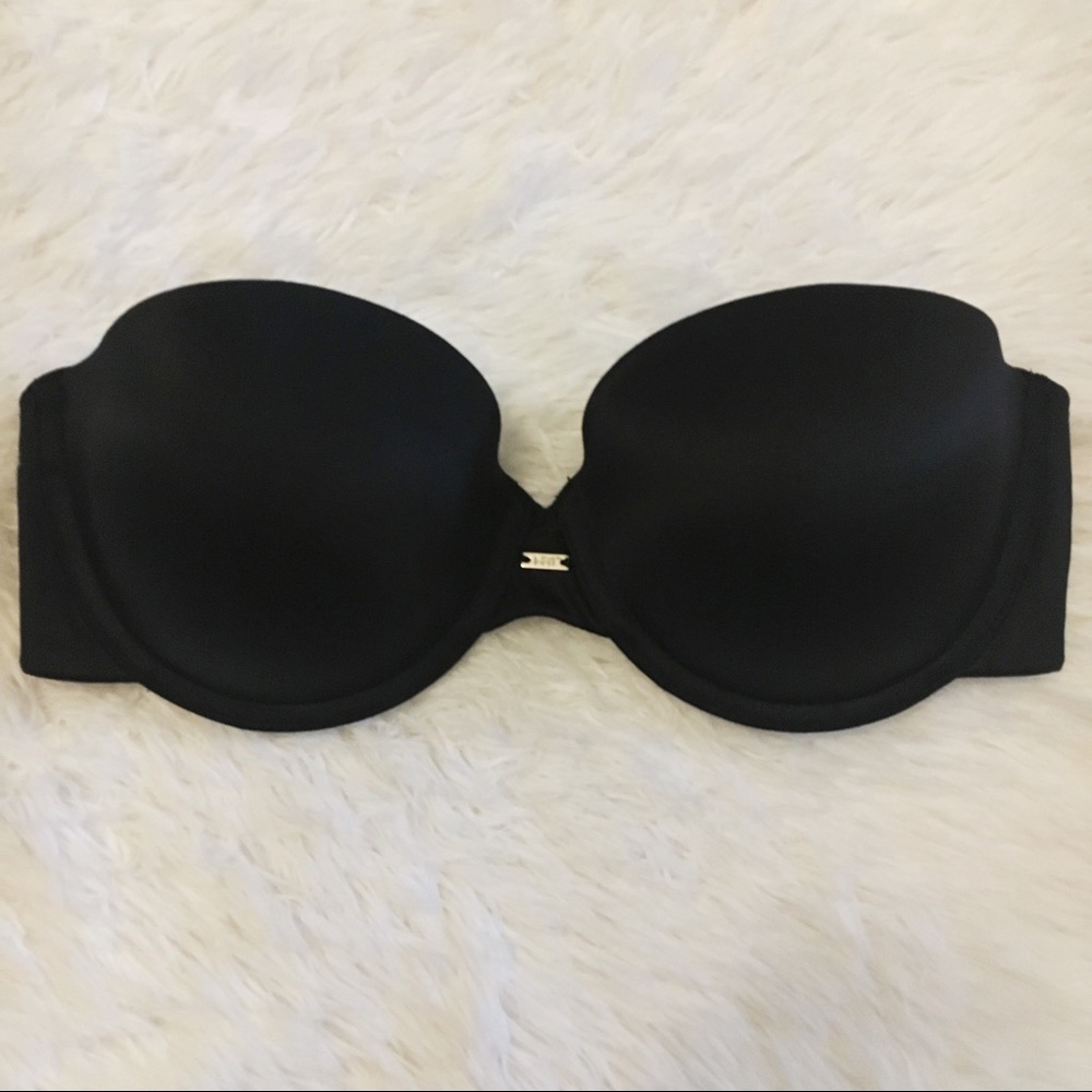 Maidenform Black Strapless Push-Up Bra